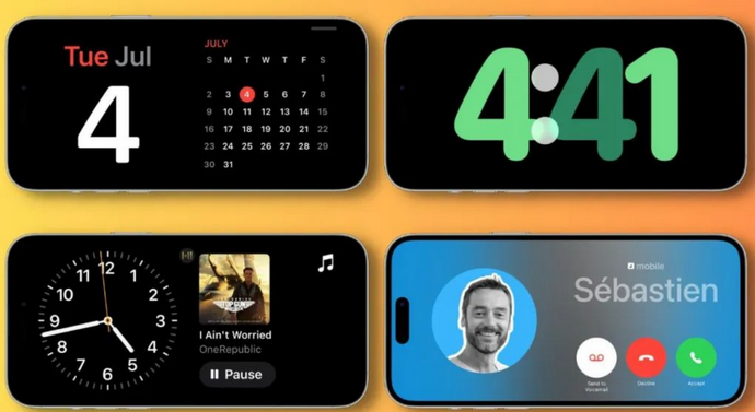 加格达奇苹果手机维修分享iOS17横屏充电待机显示有什么好处 
