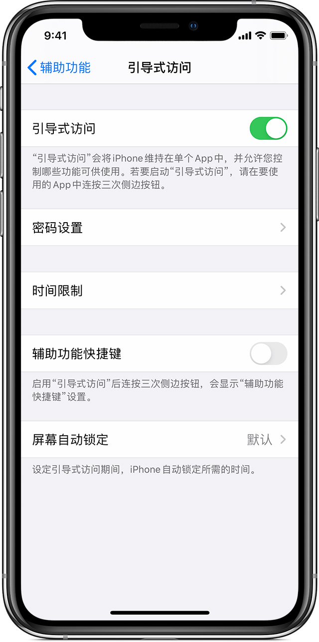 加格达奇苹果手机维修分享如何在 iPhone 上退出引导式访问 