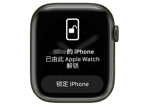 加格达奇苹果手机维修分享用 AppleWatch 解锁配备面容 ID 的 iPhone方法 