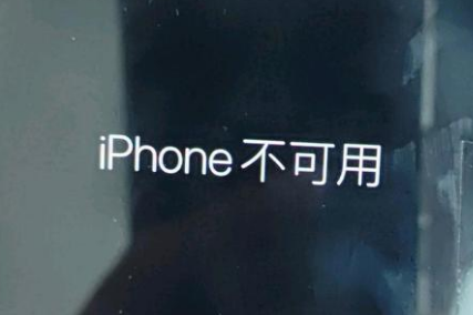 加格达奇苹果服务网点分享锁屏界面显示“iPhone 不可用”如何解决 